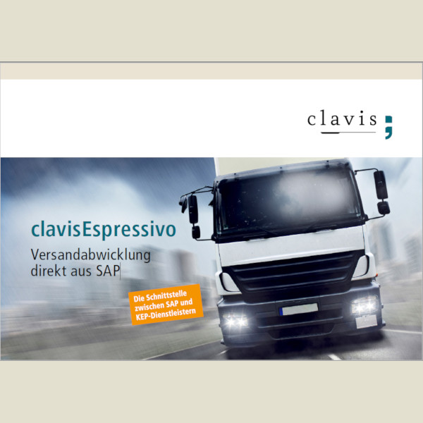 Symbolbild clavisEspressivo PDF in Versandcockpit 